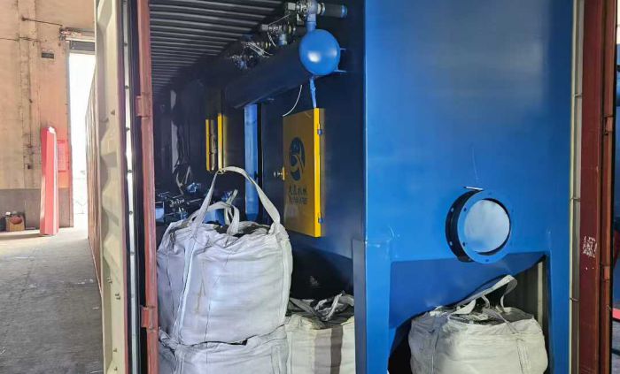 柬埔寨拋丸設備裝車出廠發(fā)貨